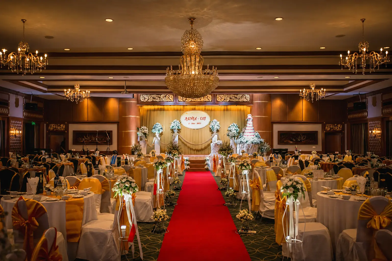 The Grand Ballroom at the hotel