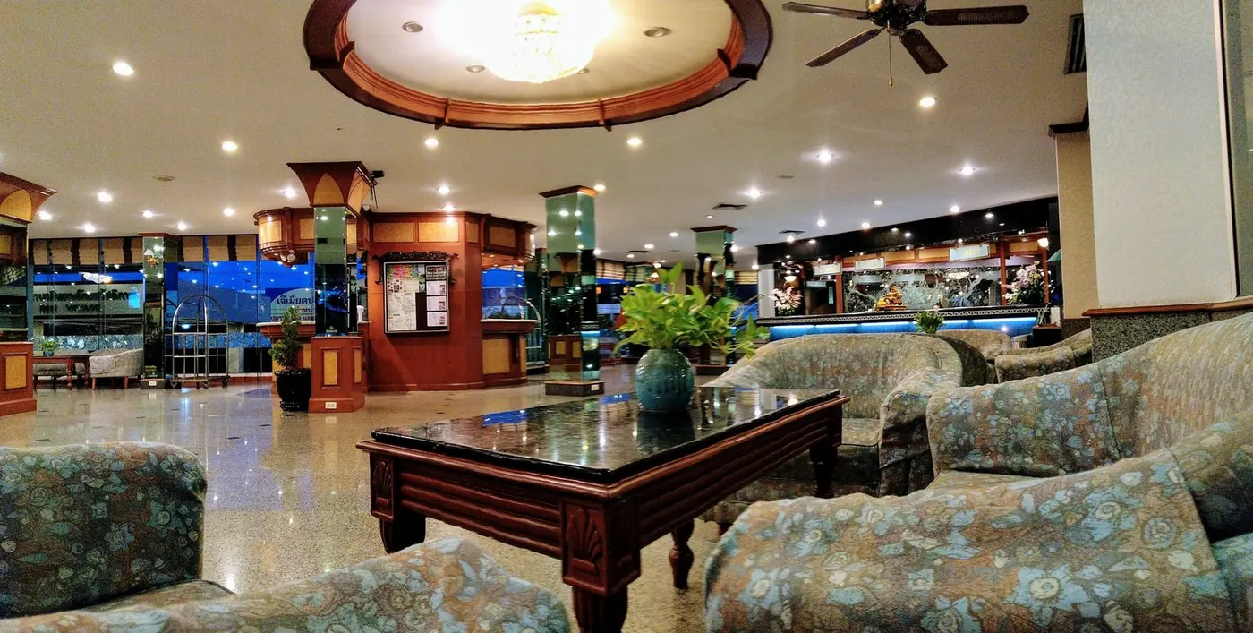 A picture of hotel lobby